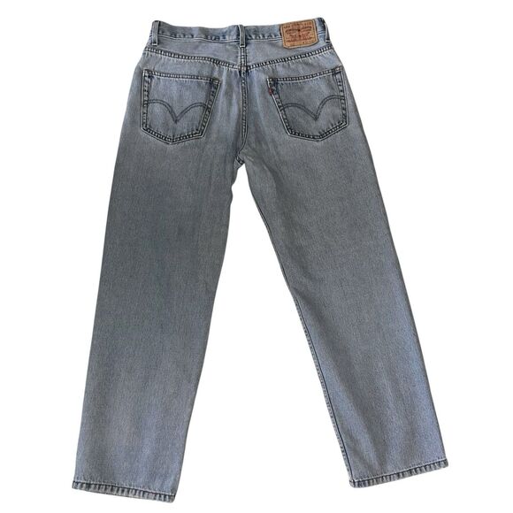 Vintage Levi’s 550 Men’s Relaxed Tapered Jeans 32x28 (Tag 33x30) Blue Stonewash - Picture 2 of 11